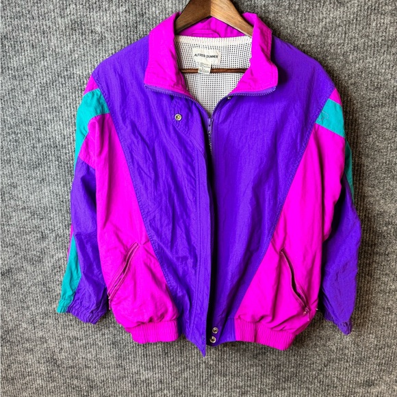 Alfred Dunner Jackets & Blazers - Vintage Colorblock Windbreaker retro 80s/90s Jacket
